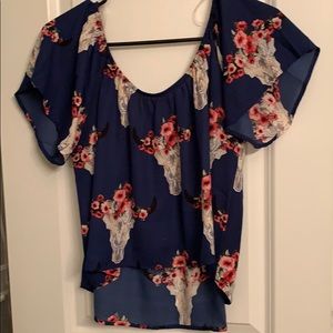 Off the shoulder crop top